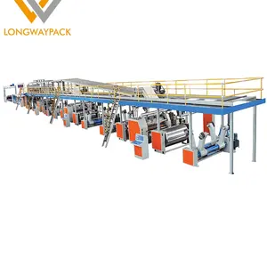 Línea de producción de embalaje de cartón corrugado de 3 5 7 capas completamente automática de fábrica de China