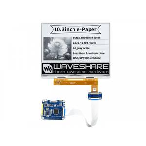 Topi Display e-paper e-ink 10.3 inci untuk Raspberry <span class=keywords><strong>Pi</strong></span>, 1872x1404, hitam/putih, 16 timbangan abu-abu, USB / SPI / I80 - Product Image 1