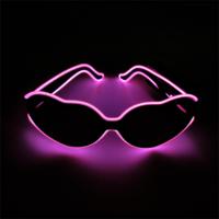 Saint Valentin Coeur Bachelorette Party Lunettes Fluorescent Rave Festival Girl Light Lunettes Neon Party Favor Lunettes de soleil