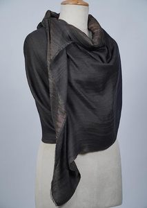 Zari Reversible Stole for Women Soft Dual Tone Zari <b>Shawl</b> <b>Wrap</b> Elegant Designer Reversible Stole Lightweight Luxury Fashion - Product Image 4