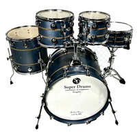 Batterie de tambours en bouleau professionnelle - Super Dragon Drums Jazz Drum Kit, ensemble de 5 tambours