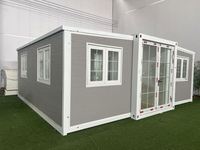Diseño 3D Prefabricado de Acero Modular de Dos Pisos Moderno Impermeable y Aislado