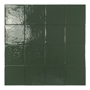 Piastrella Verde Fiji 15 X 15 Cm, Spessore 8,5 Mm, Finitura Lucida, Bordi Irregolari - Product Image 2