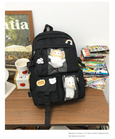 Sac à Dos Double Épaule en Nylon Tendance pour Jeunes Filles de Collège, Lycée et Étudiantes du Primaire