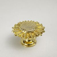 Nouveau meuble armoire tiroir tournesol poignée en alliage de zinc tournesol poignée bouton