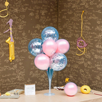 Kit de ballons ours en peluche pour bébé garçon - Bleu et marron, guirlande d'arche pour fête d'anniversaire