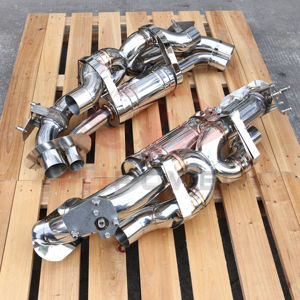 保时捷992卡雷拉4卡雷拉S Targa 4 Turbo S不锈钢排气猫背消声器，适用于2018 + 3.0T 3.8T车辆 - Product Image 3