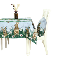 MOQ 100 pièces Nappe Jacquard Florale Tissée en Polyester/Coton Anti-Salissure de Haute Qualité Personnalisée pour Décoration de Salon et de Banquet