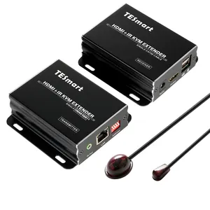 TESmart 120M מפעל מחיר וידאו Hdmi משדר מקלט על ידי חתול 5e/6 מעל USB פונקצית KVM Extender