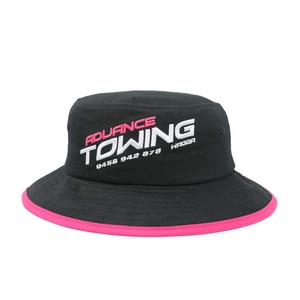 Sombrero de Pescador Unisex Casual de Alta Calidad, Color Negro, Impermeable, con Protección Solar y Logotipo Bordado, para Pesca, Ciclismo y Uso Diario - Product Image 1