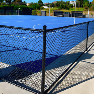 AS 1725 Kettengitterzaun Sportplatz PVC-beschichtet Australischer Standard Tennisplatz Sicherheits-Kettendrahtzaun - Product Image 1