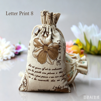 Sac en jute et coton écologique en gros avec cordon de serrage, logo personnalisé imprimé, pochette textile réutilisable, emballage promotionnel pour la vente au détail