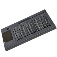 Teclado POS Programable de 63 Teclas al por Mayor con 3 Rieles MSR y Pantalla Táctil para Sistemas POS