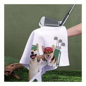 Toalla de Microfibra Waterprint Waffle Pineapple, Doble Refrescante para Deportes y Cocina - Product Image 1