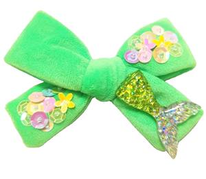 قوس حورية البحر على الطراز الأوروبي للفتيات من الترتر المخملي المطرز مع إكسسوارات معدنية أنيقة لحفلات عيد الميلاد مقاس 5 - Product Image 6