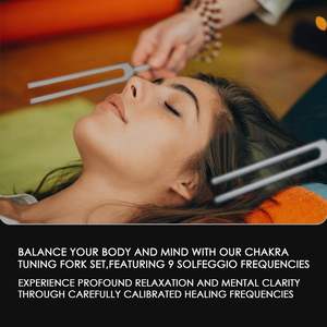 Set Garpu Tala Solfeggio Aluminium Alloy 9 Buah Merk OEM Kustom Model Set-<span class=keywords><strong>fork</strong></span>-11 Terapi Suara Penyeimbang Chakra Perbaikan DNA - Product Image 5