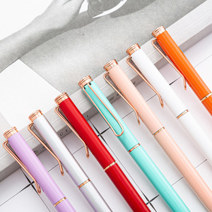 Bolígrafo de metal de alta calidad, papelería de oficina, bolígrafos de hotel de negocios personalizados - Product Image 2