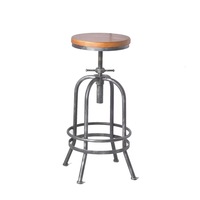 Chaises de Bar Design Antique Commercial réglable Vintage industriel fer Art haut tabouret télescopique pour Restaurant Bistro café