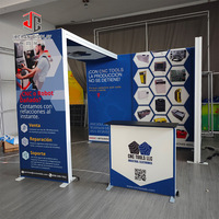 Exposition sans outil en aluminium étagère Portable support publicitaire salon stand d'exposition stand d'exposition Portable plaine pas de logo