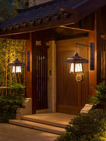 Lampe LED en forme de chalet rétro en bambou, indice de protection IP65, pour la décoration des parcs, des places, des centres commerciaux, des jardins et des pelouses