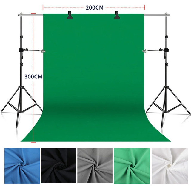 Photography Collapsible Hand Painted Muslin Backdrop for Photo Studio Video Television Use