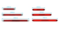 Lumière de camion GLO LED multifonction Barre lumineuse LED Lumière latérale LED pour bus camion remorque tracteur