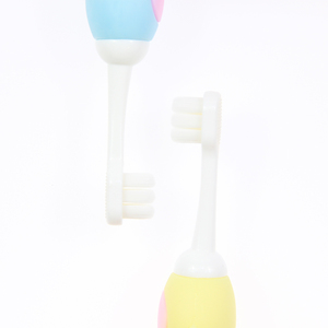 Brosse à dents pour enfants Happy Frog, utilisation quotidienne, dessin animé, 3D, sécurité, caoutchouc, marque privée, 10000 poils ultra doux, brosse à dents OEM - Product Image 6
