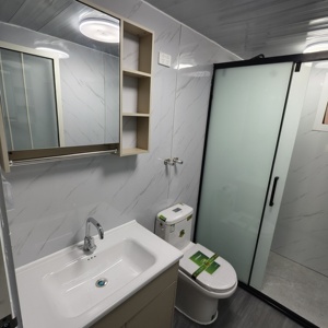 Maison en conteneur extensible de luxe de 40 pieds carrés Maison mobile de <span class=keywords><strong>72</strong></span> m² avec cuisine et toilettes Petites maisons de vacances Cabine portable Bureau - Product Image 5