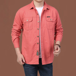 Camisas de Estilo Safari Personalizadas de Alta Calidad para <span class=keywords><strong>Hombre</strong></span>, Camisas de <span class=keywords><strong>Manga</strong></span> <span class=keywords><strong>Larga</strong></span> para <span class=keywords><strong>Hombre</strong></span>, Tallas Grandes, Camisas Casuales - Product Image 6