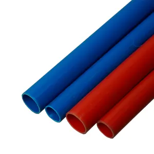 Ce Alle Specificatiematen Pvc Industriële Plint Trunking Pvc Elektrische Leiding Geïsoleerde Vlamvertragende Ronde Buis