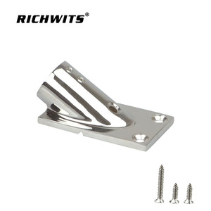 Base de tube carré en acier inoxydable 316 à 30 degrés, quincaillerie marine pour les garde-corps de yacht, tubes à fond carré - Product Image 3