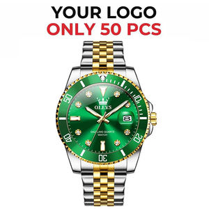 OEM LOGO OLEVS 9809 Original Luxury Quartz Wristwatch <b>Waterproof</b> Luminous Hands <b>Watch</b> for <b>Men</b> Montre Reloj Uhr Homme Para Hombre - Product Image 2