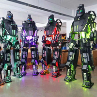 Costume de robot LED pour Halloween, carnaval, cosplay, costumes de robot LED pour les fêtes et les spectacles