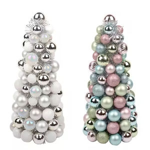 Palla di Natale in Plastica Glitterata Colorata da 40 cm Economica, Ornamento da Tavolo per <span class=keywords><strong>Albero</strong></span> di Natale, Feste, Hotel, Giardino, Centri Commerciali, Decorazioni Interne - Product Image 1