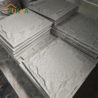 Revêtement mural en pierre PU ignifuge, panneau de roche artificielle décoratif pour façade de bâtiment, panneaux muraux intérieurs et extérieurs