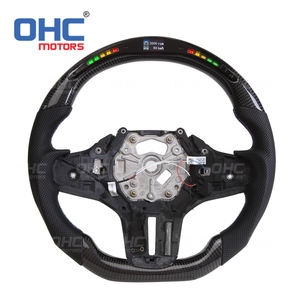 Volante LED para <span class=keywords><strong>BMW</strong></span> 1 2 <span class=keywords><strong>3</strong></span> 4 Z series G20 G21 430I G22 G28 Z4 G29 G80 M3 Escape 2021 <span class=keywords><strong>2022</strong></span> Volante de fibra de carbono - Product Image 2