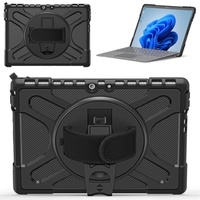 Étui de protection robuste et robuste pour Microsoft Surface Pro 8 13 pouces avec clavier de béquille rotatif à 360 attaché disponible