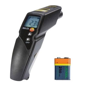Thermomètre infrarouge TESTO 830-T2 -30 à 400°C, optique 12:1, laser 2 points, émissivité réglable pour la maintenance industrielle et le CVC - Product Image 6
