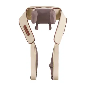 USB-C Recarregável Amassar Massagem Hot Compress Shiatsu Voltar Ombro Pescoço Massageador para Alívio Da Dor