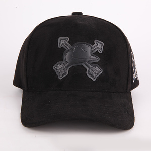 Mũ bóng chày thể thao nam chất liệu da lộn cao cấp, lót satin, thêu logo 3D 5 mảnh, 100% cotton, tùy chỉnh - Product Image 3