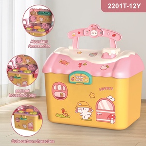 Nouvelle série de jouets de cuisine personnalisés, ensemble de <span class=keywords><strong>vaisselle</strong></span> de cuisine simulée, vaporisateur de lumière, boîte de rangement pour jouets de maison, ensemble de jouets de cuisine de simulation - Product Image 4