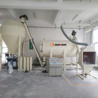 Petite machine à mortier sec haute rigidité 2T/H avec système de convoyage entièrement fermé, puissance 44 kW, production propre