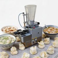 Machine à faire des wontons entièrement automatique, mini-machine de table en acier inoxydable pour la fabrication de wontons et de raviolis, équipement pour la restauration