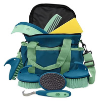 Kits de toilettage pour chevaux, ensemble de brosses pour chevaux avec grattoir à sabots, grattoir à sueur, couleur jaune