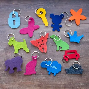 Porte-clés en feutre personnalisé pour merchandising - Product Image 1