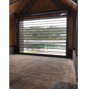 <span class=keywords><strong>Porte</strong></span> roulante à volets roulants en cristal transparent pour <span class=keywords><strong>entrée</strong></span> de magasin pleine vue en PC - Product Image 1