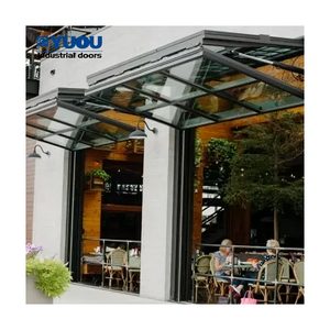 Chine <span class=keywords><strong>Porte</strong></span> de <span class=keywords><strong>garage</strong></span> verticale pliante de haute qualité Belle <span class=keywords><strong>porte</strong></span> commerciale automatique bon marché en verre transparent haute performance - Product Image 1