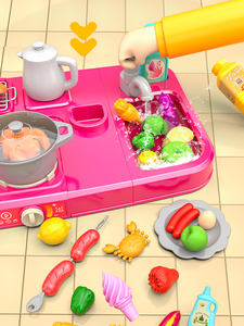 Jouet alimentaire en plastique rose <span class=keywords><strong>pour</strong></span> faire semblant de jouer, grands placards, mini-jouets de <span class=keywords><strong>cuisine</strong></span>, véritable ensemble de <span class=keywords><strong>cuisine</strong></span> <span class=keywords><strong>pour</strong></span> filles, enfants de <span class=keywords><strong>10</strong></span> <span class=keywords><strong>ans</strong></span> - Product Image 6