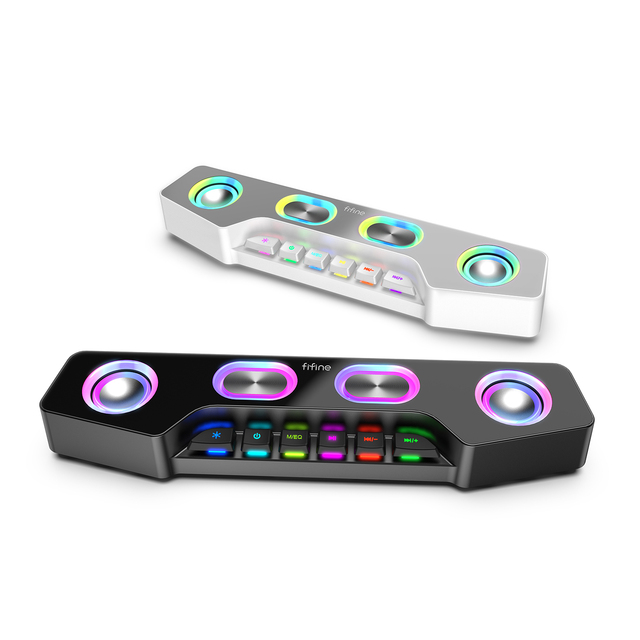 FIFINE A16 Gaming BT Speaker Wireless Portable Speaker RGB PC Gaming Speaker