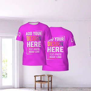 Oversized Blank Silk Screen Printed Knitted 100% Cotton Breathable T-<b>Shirt</b> for <b>Men</b> Casual Loose Fit <b>Retro</b> Streetwear - Product Image 3